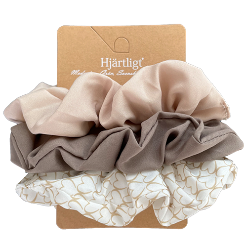 Hjärtligt Hårscrunchies 3-pack - Bild 2